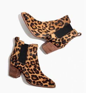 Madewell Regan Ankle Boot in Leopard calf hair